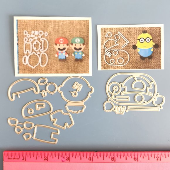 Other - #29 METAL CRAFT DIES – MINION, MARIO & LUIGI, VIDEO GAME